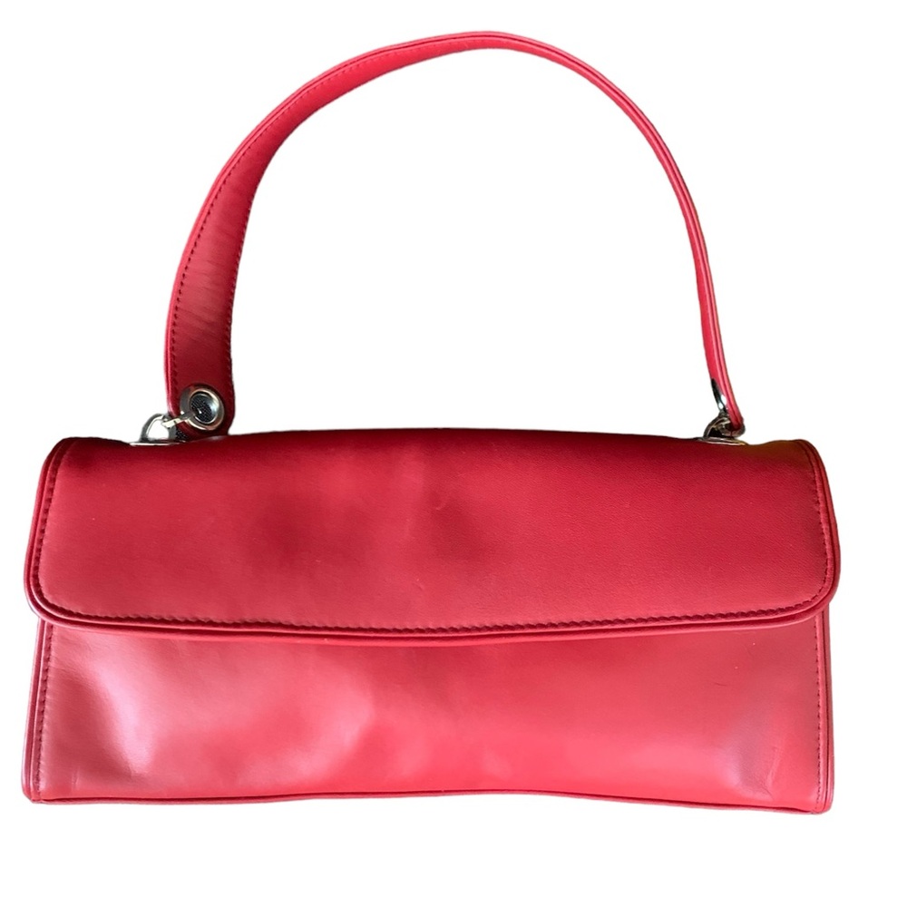 Talbots Leather Shoulder Bag Red